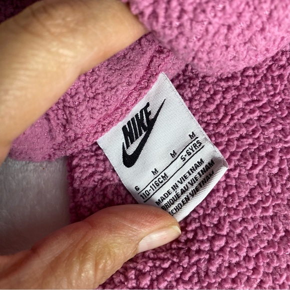 Nike Mauve Fleece Hoodie and Flare Pants Size 6 - Picture 9 of 10